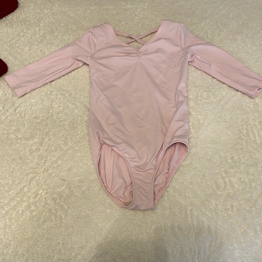 Pink girls Danskin leotard size 6/6x small